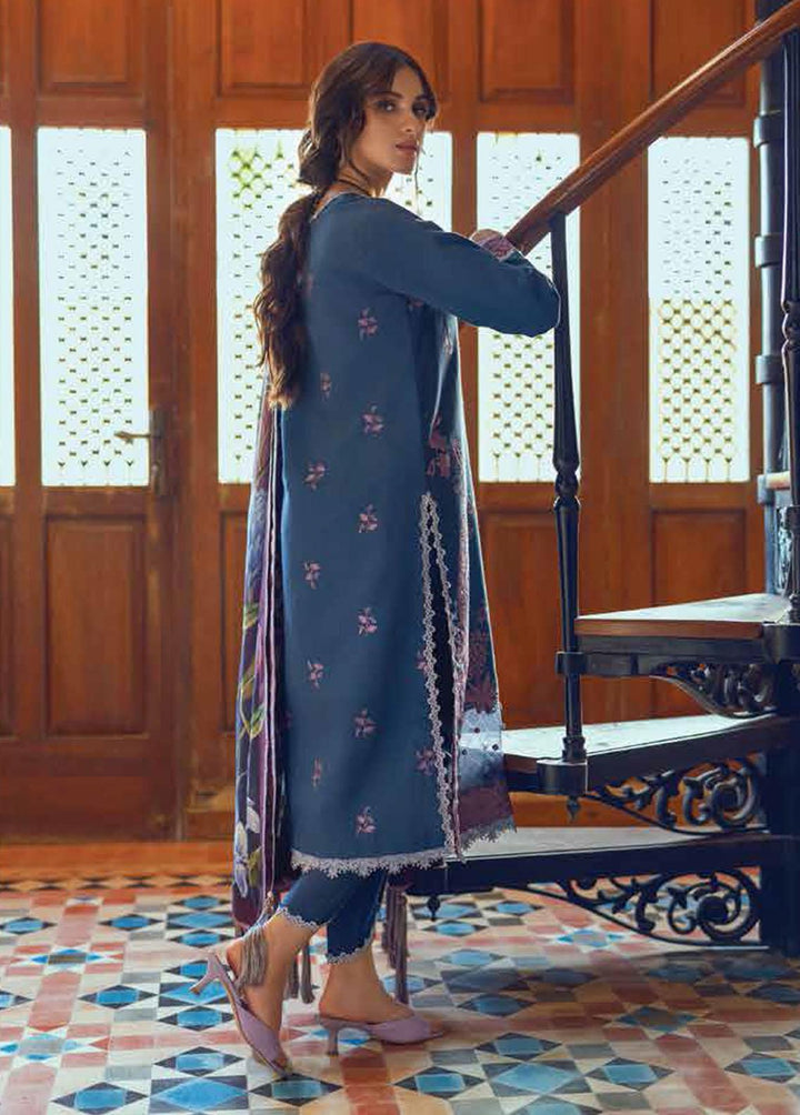 Roheenaz Embroidered Khaddar Suits Unstitched 3 Piece RO22FW RNZ-22-06B - Luxury Collection