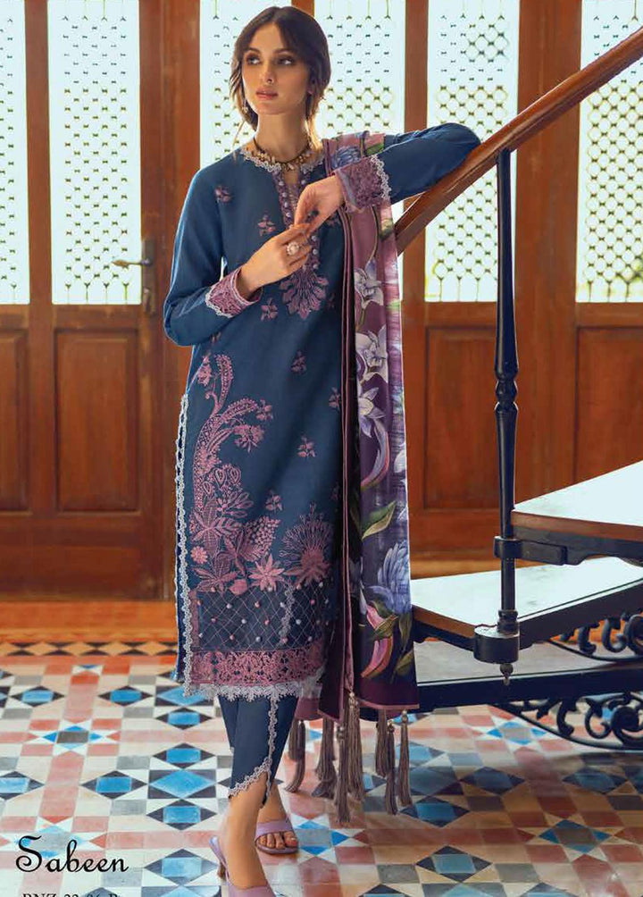 Roheenaz Embroidered Khaddar Suits Unstitched 3 Piece RO22FW RNZ-22-06B - Luxury Collection