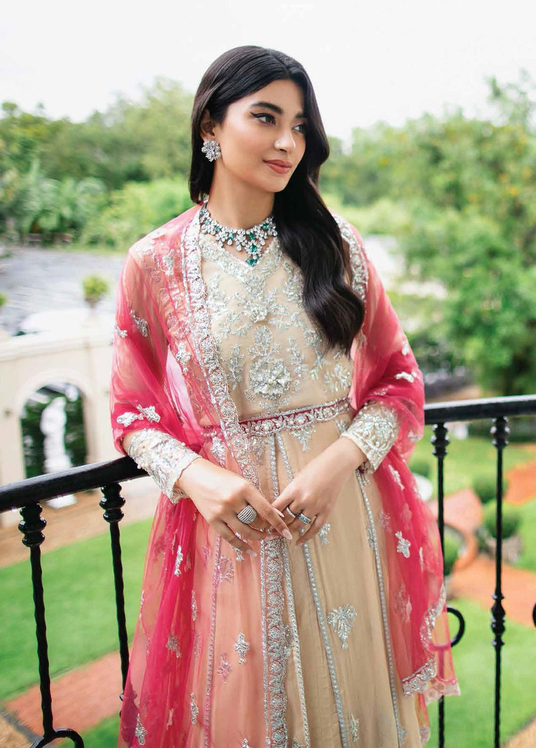 Aafreen By Roheenaz Embroidered Chiffon Suits Unstitched 4 Piece RO22KC RNZ22-01 Soraya - Luxury Collection