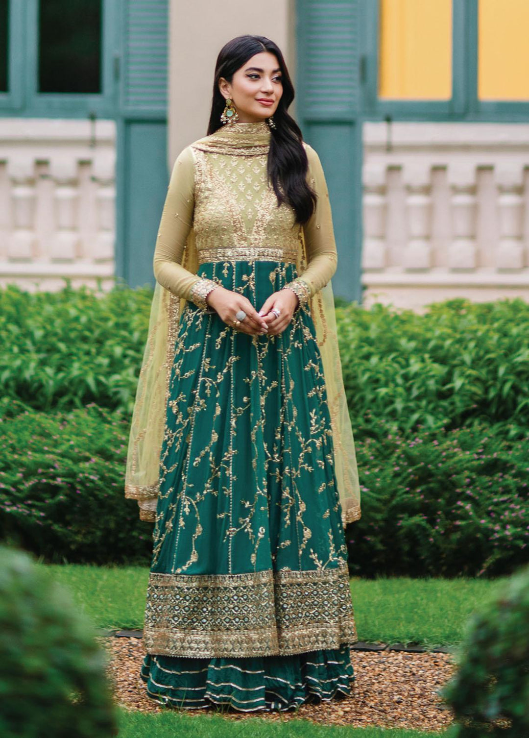 Aafreen By Roheenaz Embroidered Chiffon Suits Unstitched 4 Piece RO22KC RNZ22-02 Chandani - Luxury Collection