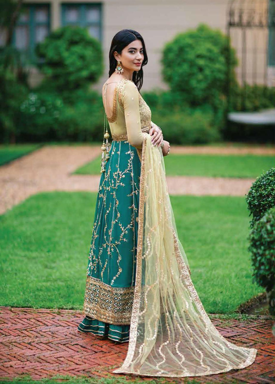 Aafreen By Roheenaz Embroidered Chiffon Suits Unstitched 4 Piece RO22KC RNZ22-02 Chandani - Luxury Collection