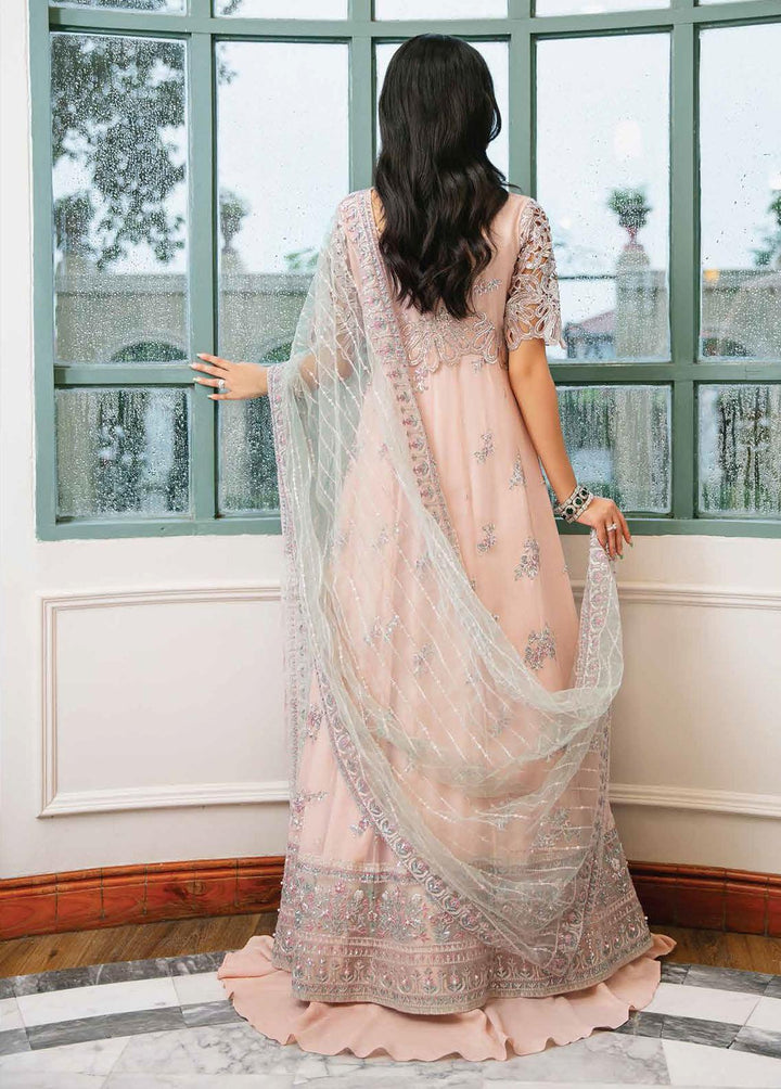 Aafreen By Roheenaz Embroidered Chiffon Suits Unstitched 4 Piece RO22KC RNZ22-03 Meher - Luxury Collection