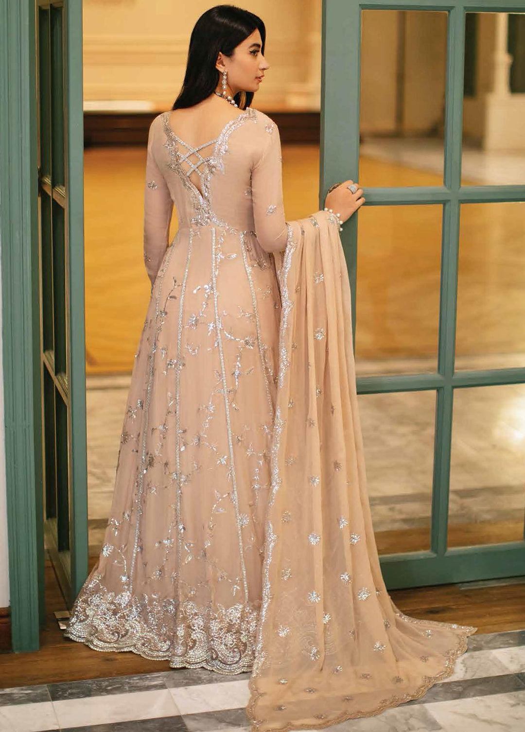 Aafreen By Roheenaz Embroidered Chiffon Suits Unstitched 4 Piece RO22KC RNZ22-05 Aleeya - Luxury Collection