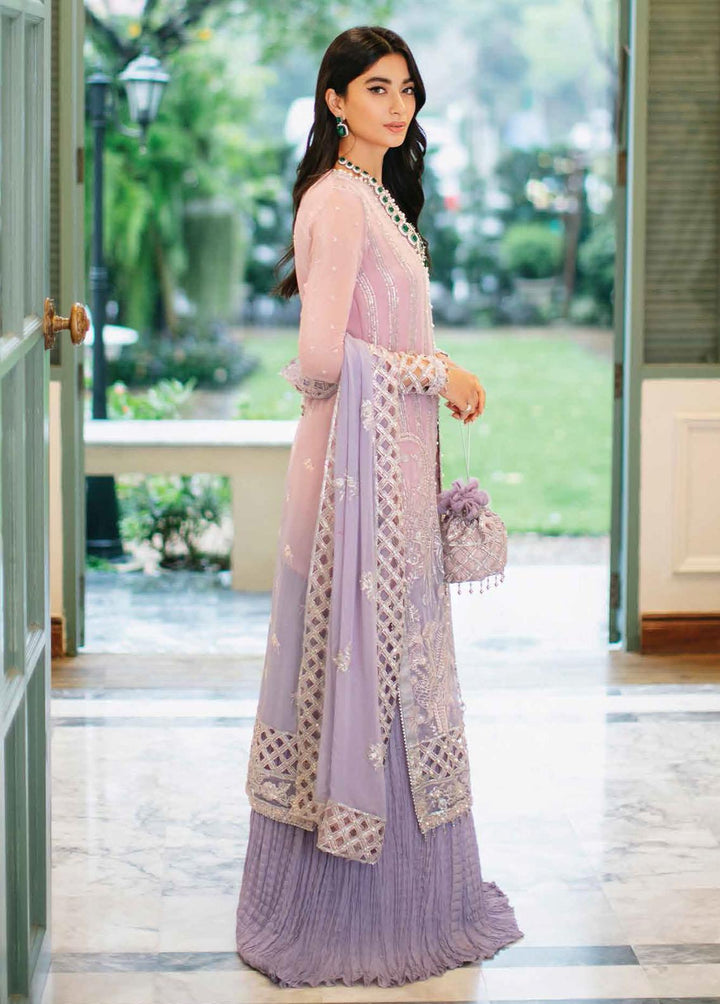 Aafreen By Roheenaz Embroidered Chiffon Suits Unstitched 4 Piece RO22KC RNZ22-07 Alisha - Luxury Collection