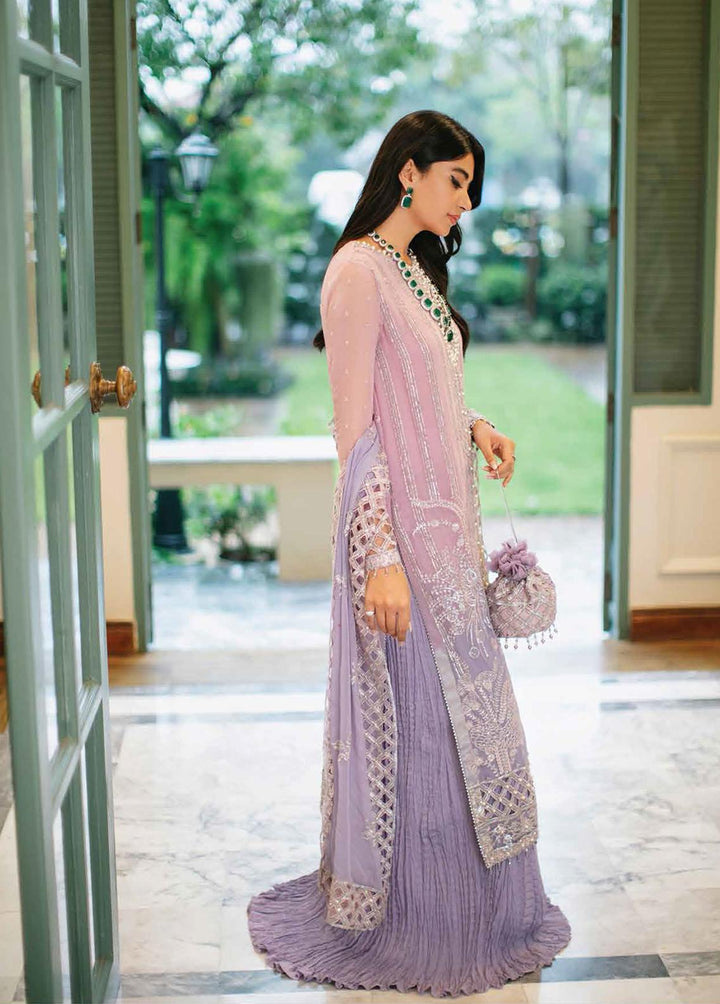 Aafreen By Roheenaz Embroidered Chiffon Suits Unstitched 4 Piece RO22KC RNZ22-07 Alisha - Luxury Collection