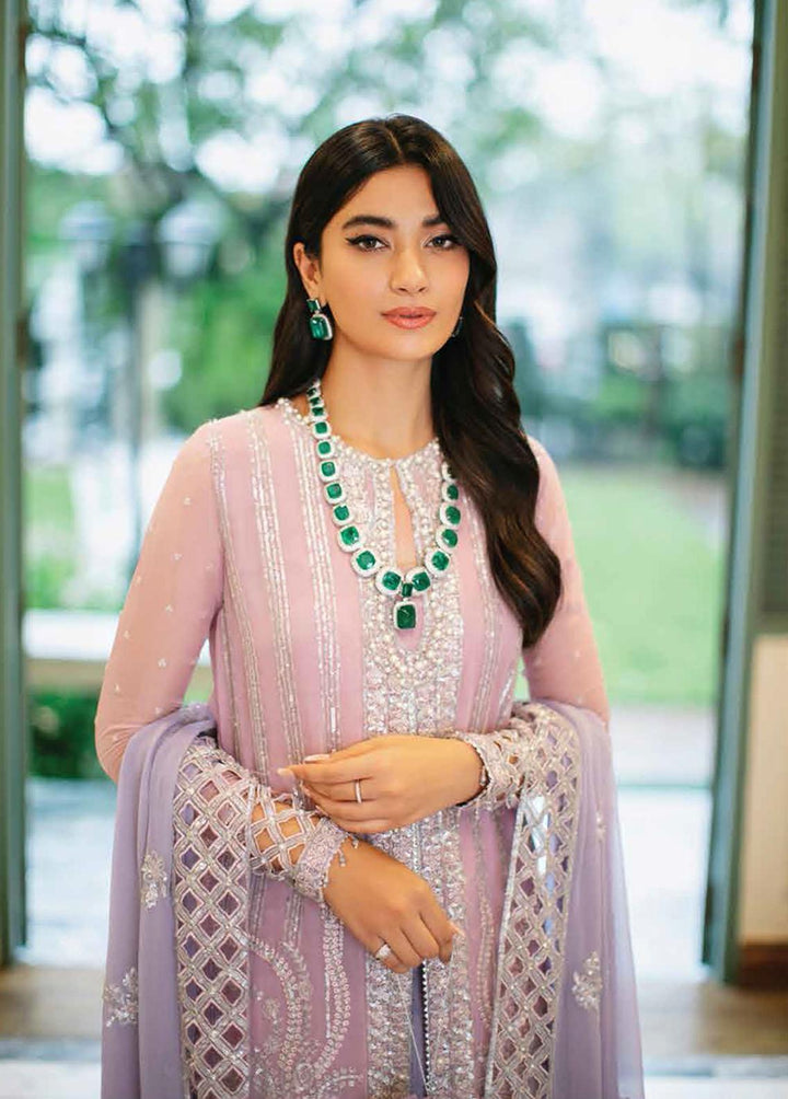 Aafreen By Roheenaz Embroidered Chiffon Suits Unstitched 4 Piece RO22KC RNZ22-07 Alisha - Luxury Collection