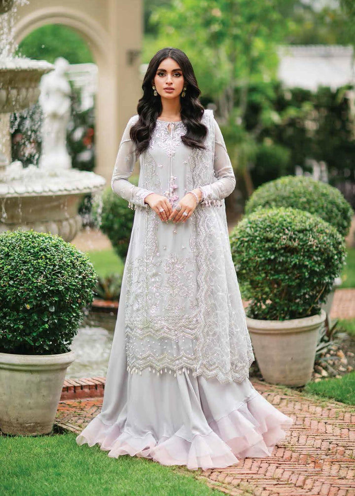 Aafreen By Roheenaz Embroidered Chiffon Suits Unstitched 4 Piece RO22KC RNZ22-10 Neeshay - Luxury Collection