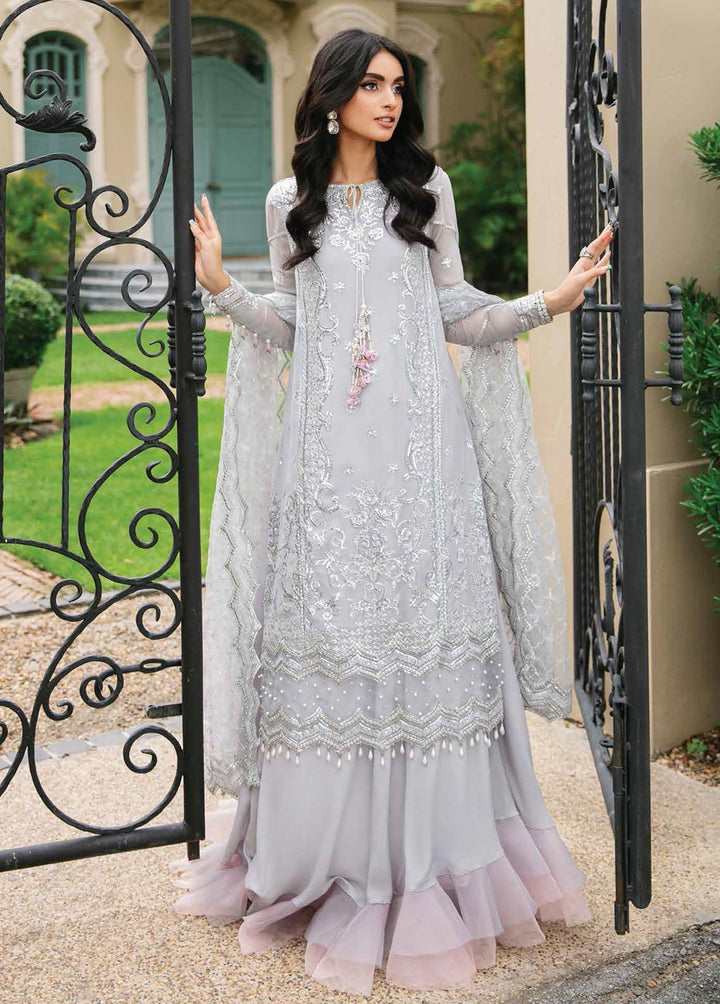 Aafreen By Roheenaz Embroidered Chiffon Suits Unstitched 4 Piece RO22KC RNZ22-10 Neeshay - Luxury Collection
