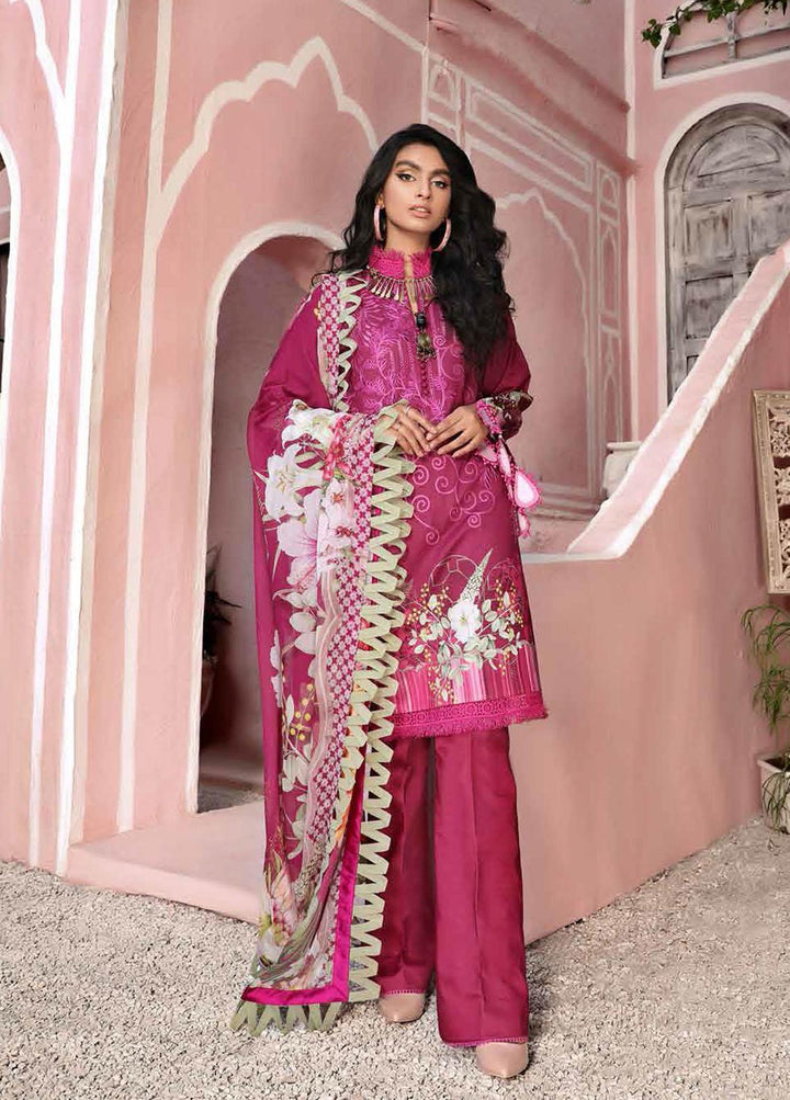 Roheenaz Embroidered Lawn Suits Unstitched 3 Piece RO21S 2A - Summer Collection