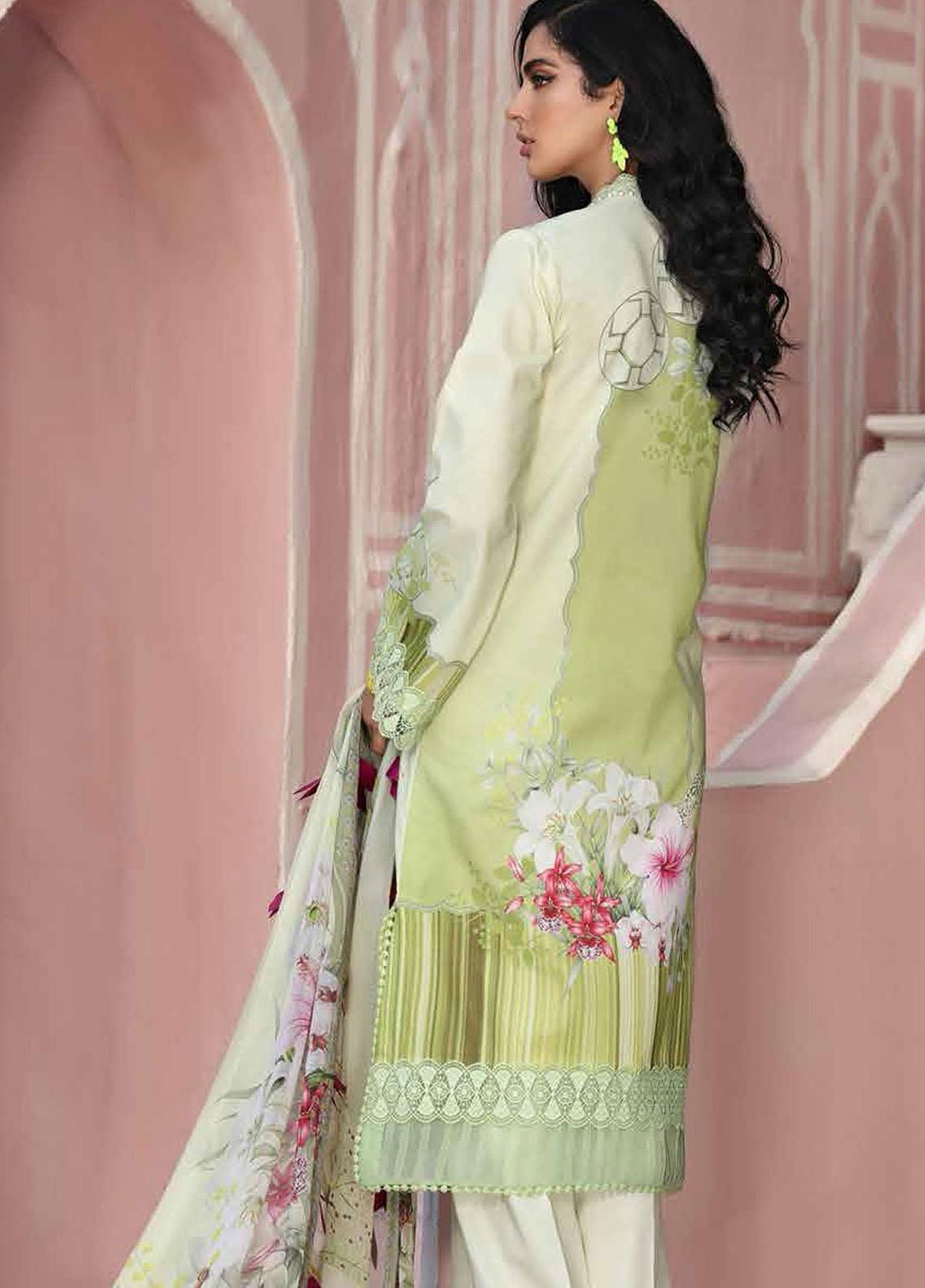 Roheenaz Embroidered Lawn Suits Unstitched 3 Piece RO21S 2B - Summer Collection