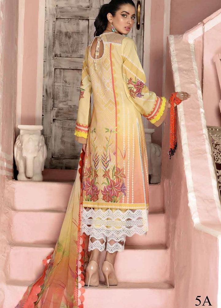 Roheenaz Embroidered Lawn Suits Unstitched 3 Piece RO21S 5A - Summer Collection