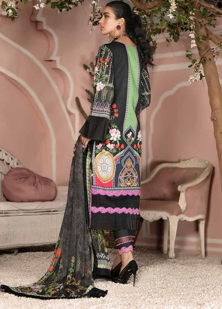 Roheenaz Embroidered Lawn Suits Unstitched 3 Piece RO21S 6A - Summer Collection