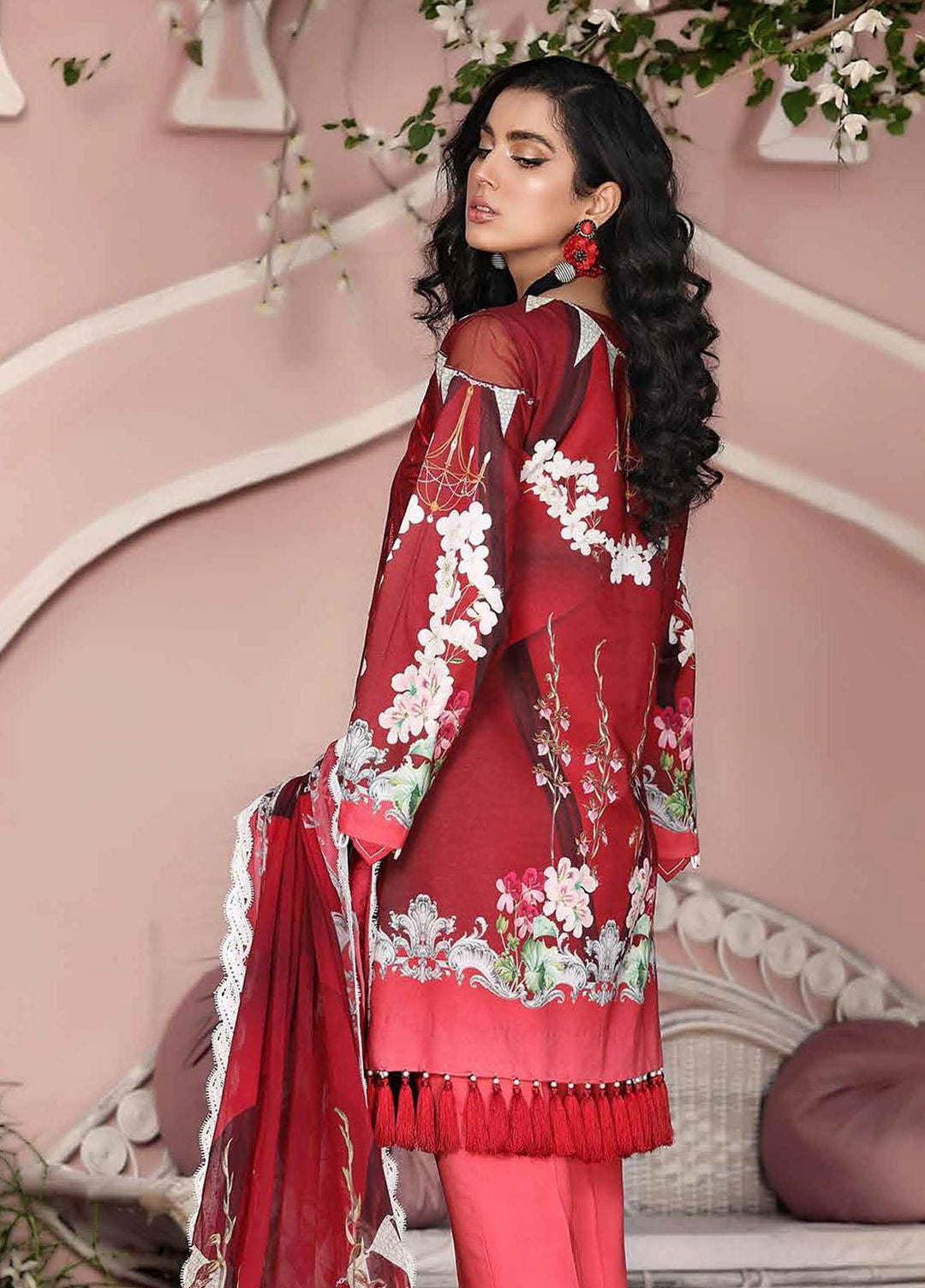 Roheenaz Embroidered Lawn Suits Unstitched 3 Piece RO21S 7B - Summer Collection
