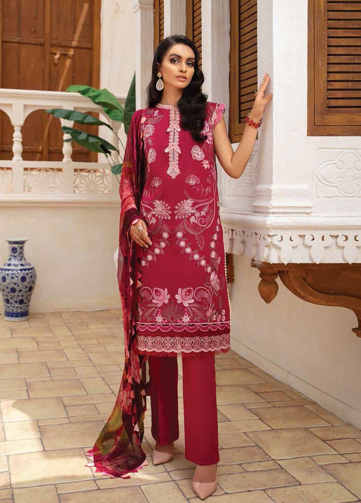 Roheenaz Embroidered Lawn Suits Unstitched 3 Piece RO22S-1 RNZ-01-B Celosia - Summer Collection