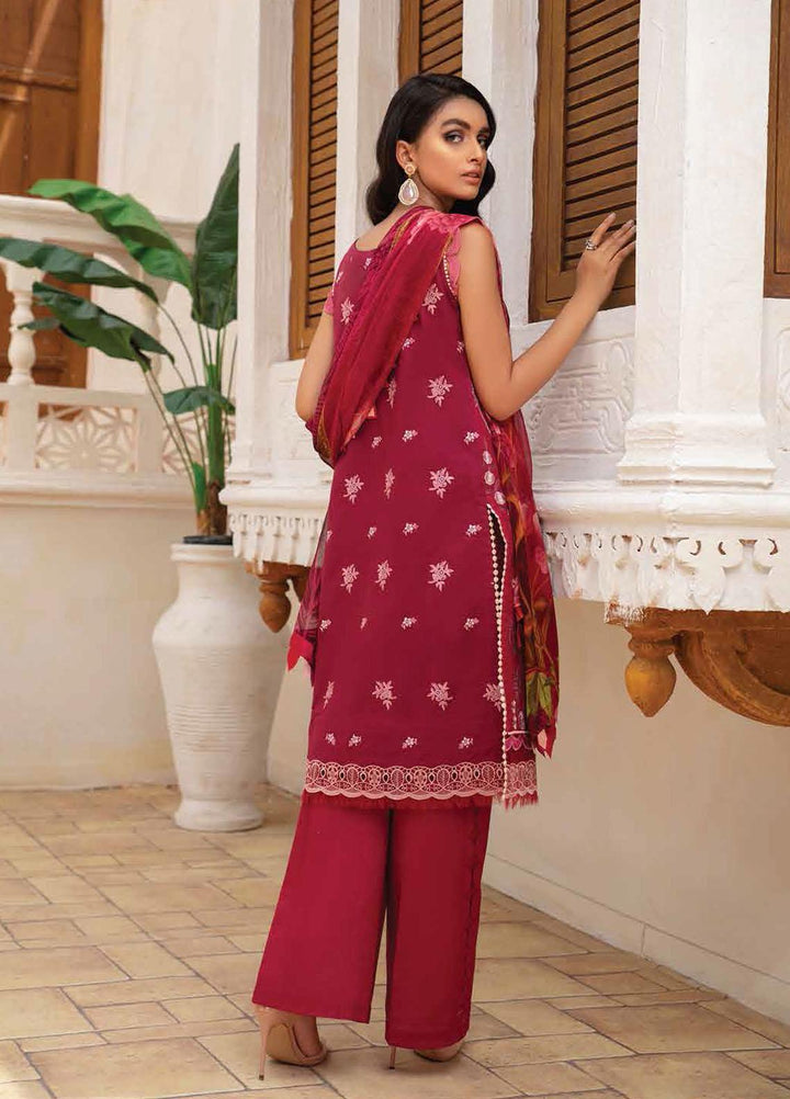 Roheenaz Embroidered Lawn Suits Unstitched 3 Piece RO22S-1 RNZ-01-B Celosia - Summer Collection