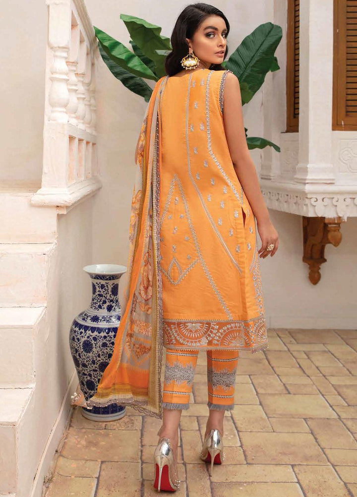 Roheenaz Embroidered Lawn Suits Unstitched 3 Piece RO22S-1 RNZ-03-A Coral Reef - Summer Collection