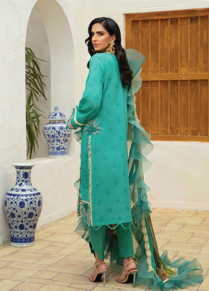 Roheenaz Embroidered Lawn Suits Unstitched 3 Piece RO22S-1 RNZ-04-A Forest Dream - Summer Collection