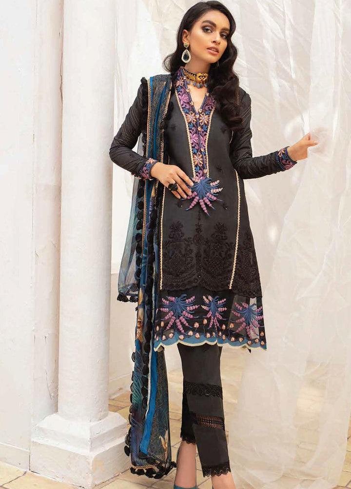 Roheenaz Embroidered Lawn Suits Unstitched 3 Piece RO22S-1 RNZ-04-B Phantom - Summer Collection