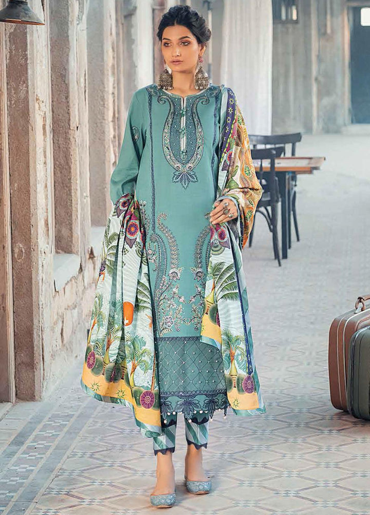 Roheenaz Embroidered Khaddar Suits Unstitched 3 Piece RO21WF RNW21-1B - Winter Collection
