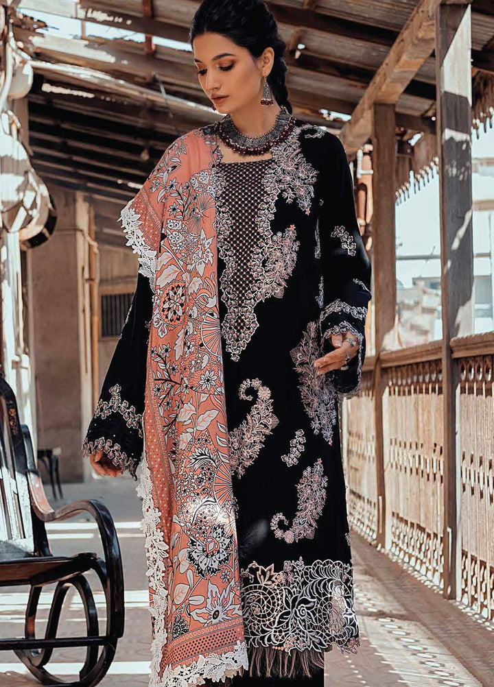 Roheenaz Embroidered Linen Suits Unstitched 3 Piece RO21WF RNW21-2A - Winter Collection