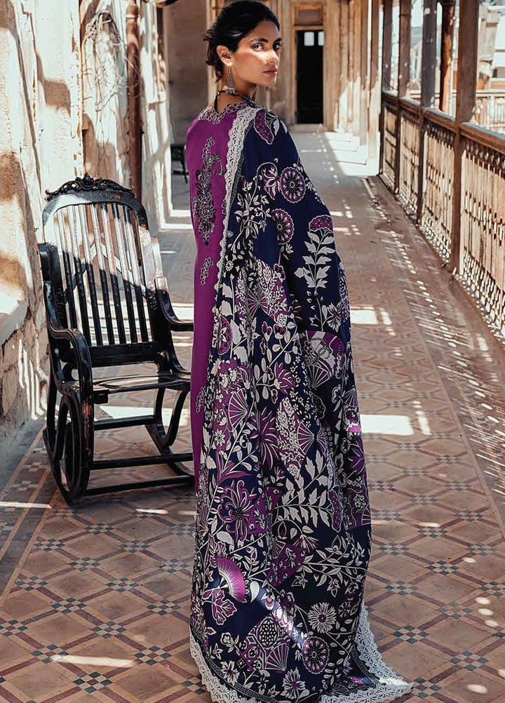 Roheenaz Embroidered Linen Suits Unstitched 3 Piece RO21WF RNW21-2B - Winter Collection