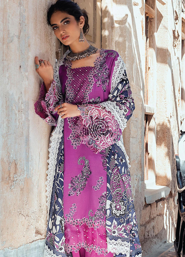 Roheenaz Embroidered Linen Suits Unstitched 3 Piece RO21WF RNW21-2B - Winter Collection