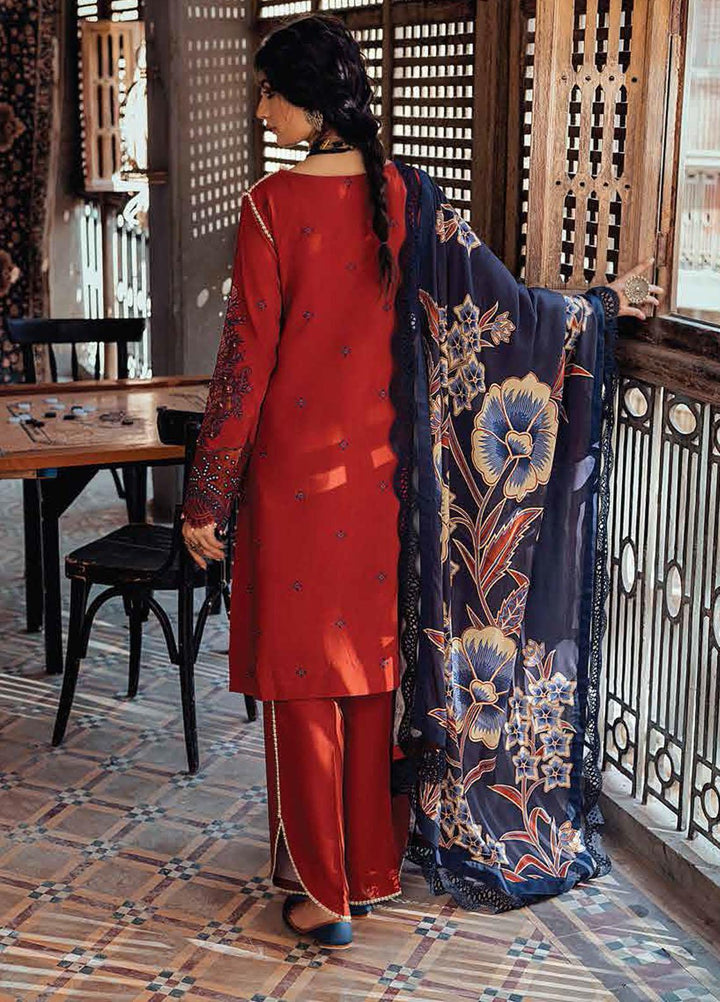Roheenaz Embroidered Linen Suits Unstitched 3 Piece RO21WF RNW21-3A - Winter Collection
