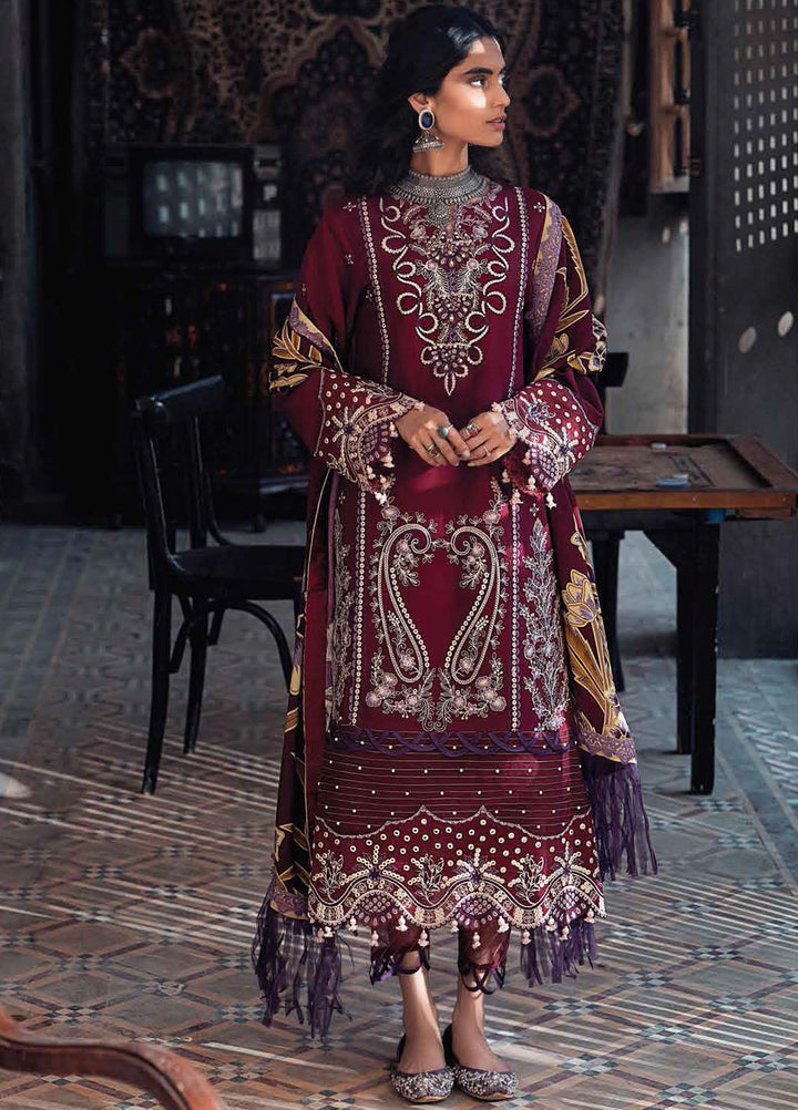 Roheenaz Embroidered Linen Suits Unstitched 3 Piece RO21WF RNW21-3B - Winter Collection