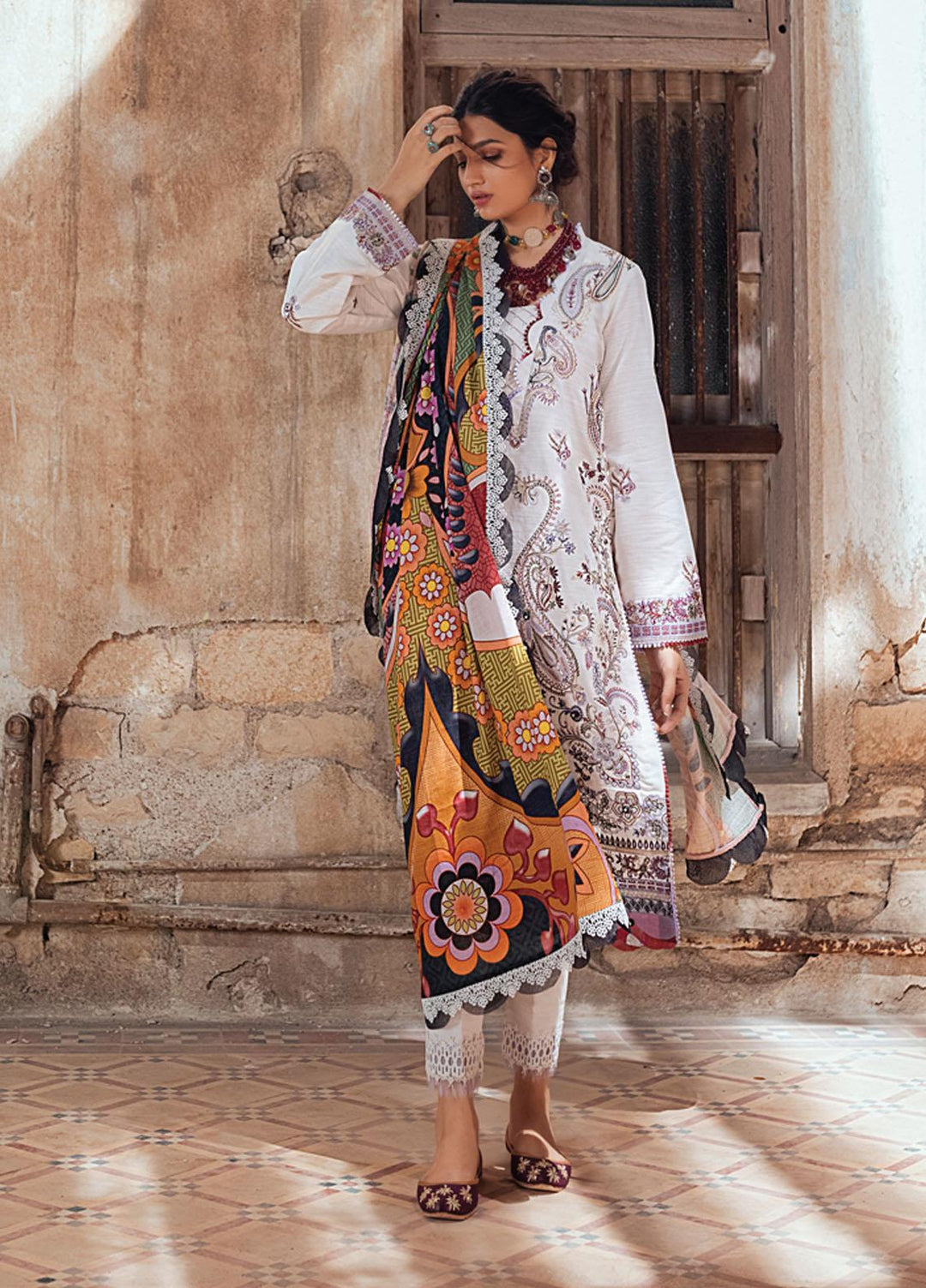 Roheenaz Embroidered Khaddar Suits Unstitched 3 Piece RO21WF RNW21-5A - Winter Collection