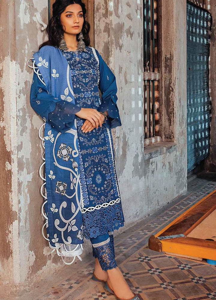 Roheenaz Embroidered Khaddar Suits Unstitched 3 Piece RO21WF RNW21-6A - Winter Collection