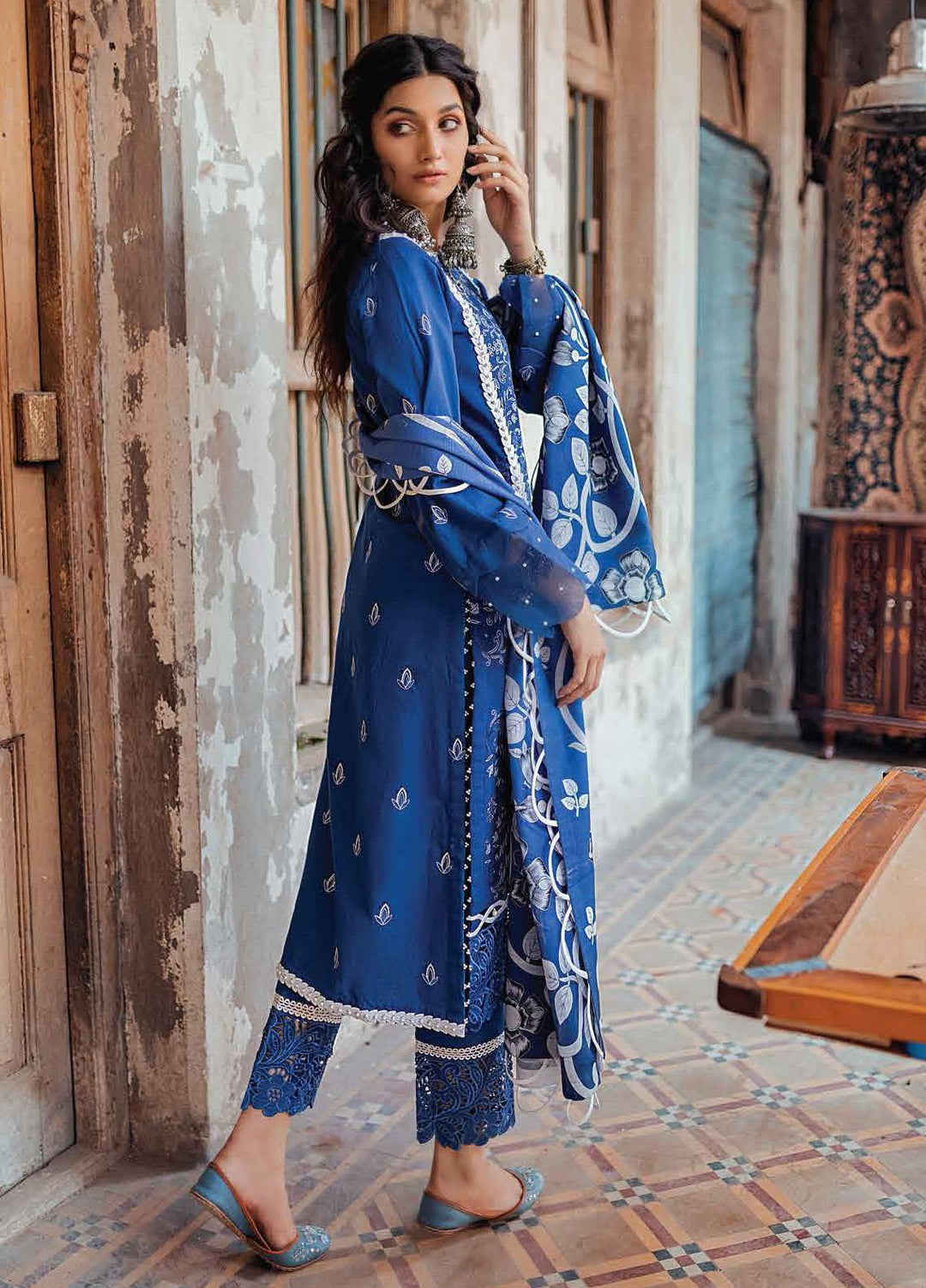 Roheenaz Embroidered Khaddar Suits Unstitched 3 Piece RO21WF RNW21-6A - Winter Collection