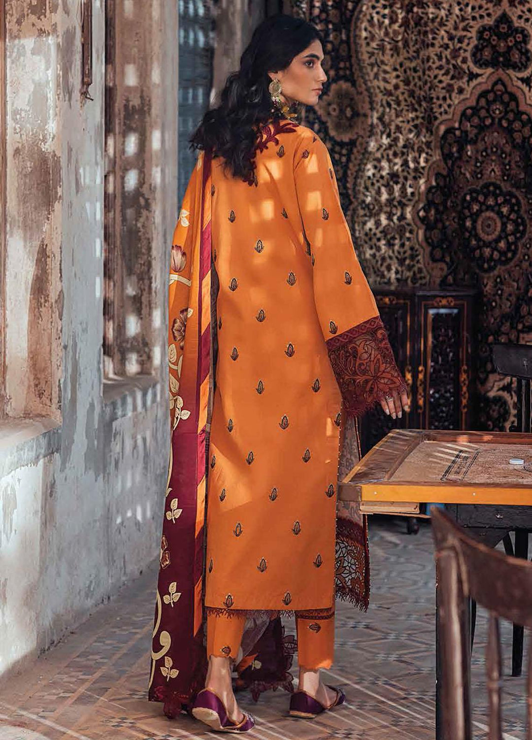 Roheenaz Embroidered Khaddar Suits Unstitched 3 Piece RO21WF RNW21-6B - Winter Collection