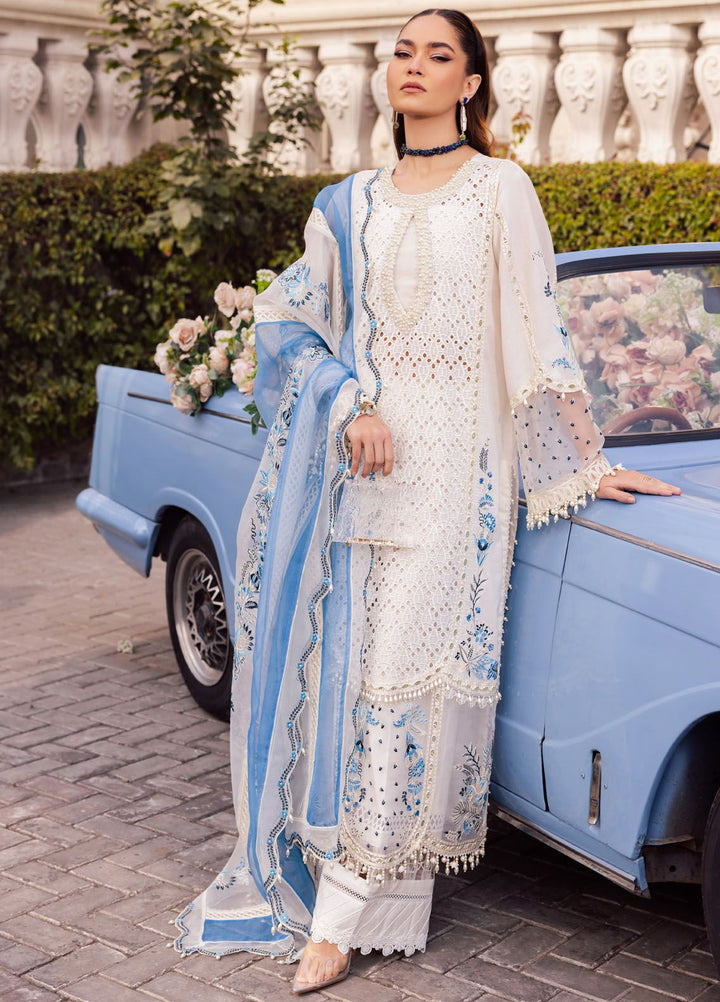 Roman Holiday By Sardinia Embroidered Lawn Suit Unstitched 3 Piece SRD24RH Diana SR201 - Luxury Collection
