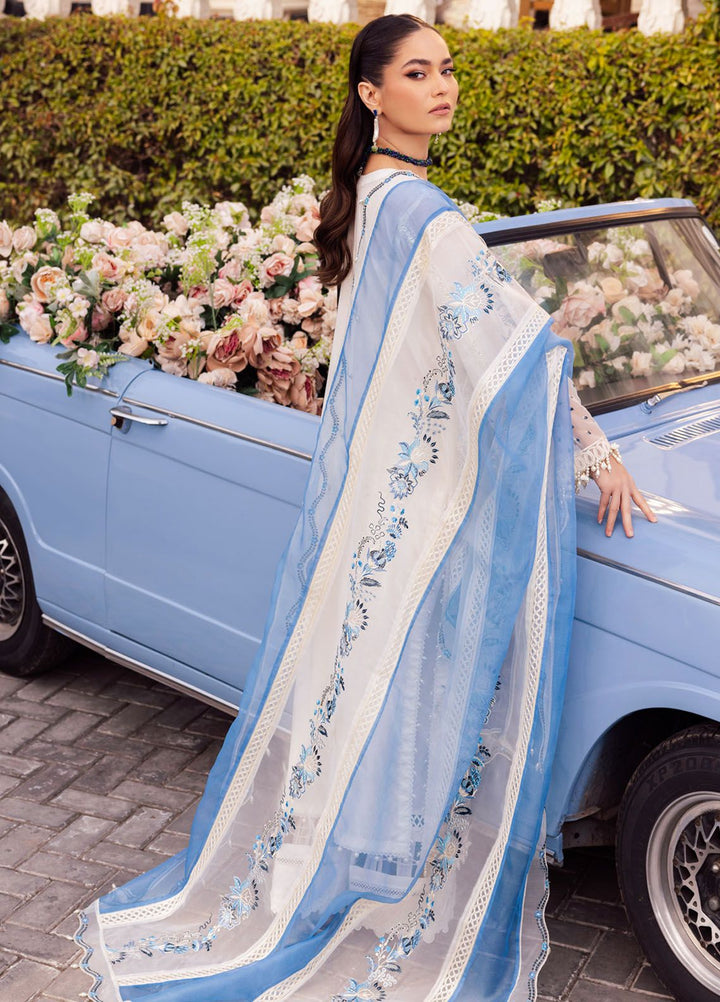 Roman Holiday By Sardinia Embroidered Lawn Suit Unstitched 3 Piece SRD24RH Diana SR201 - Luxury Collection