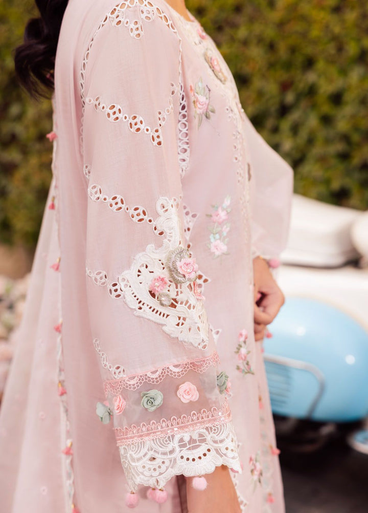 Roman Holiday By Sardinia Embroidered Lawn Suit Unstitched 3 Piece SRD24RH Flora SR203 - Luxury Collection