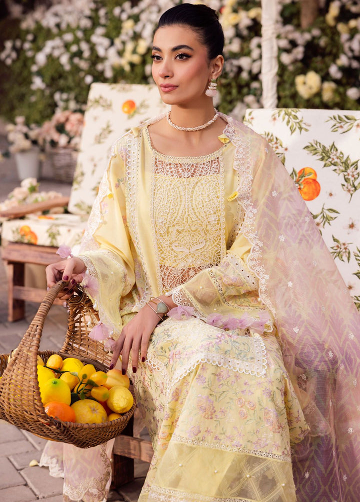 Roman Holiday By Sardinia Embroidered Lawn Suit Unstitched 3 Piece SRD24RH Livia SR205 - Luxury Collection