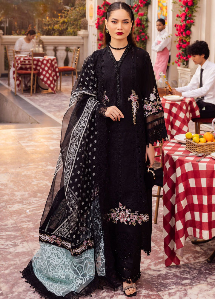 Roman Holiday By Sardinia Embroidered Lawn Suit Unstitched 3 Piece SRD24RH Luna SR202 - Luxury Collection