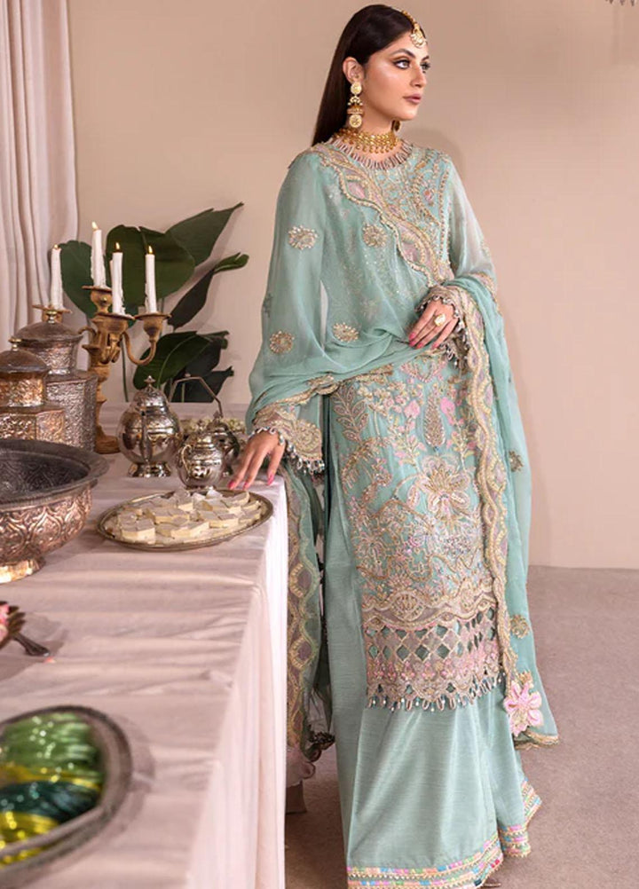 Romansiyyah By Emaan Adeel Embroidered Chiffon Suits Unstitched 3 Piece EA23RS Dalilah - Luxury Collection