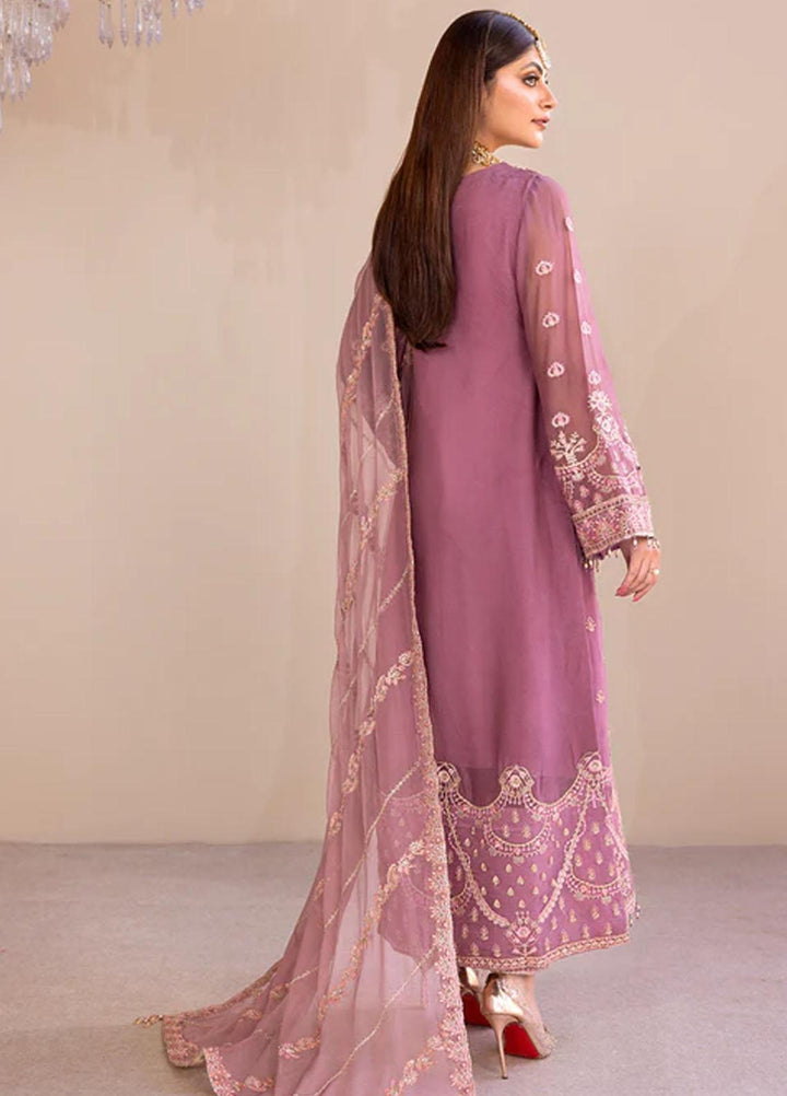 Romansiyyah By Emaan Adeel Embroidered Chiffon Suits Unstitched 3 Piece EA23RS Estelle - Luxury Collection