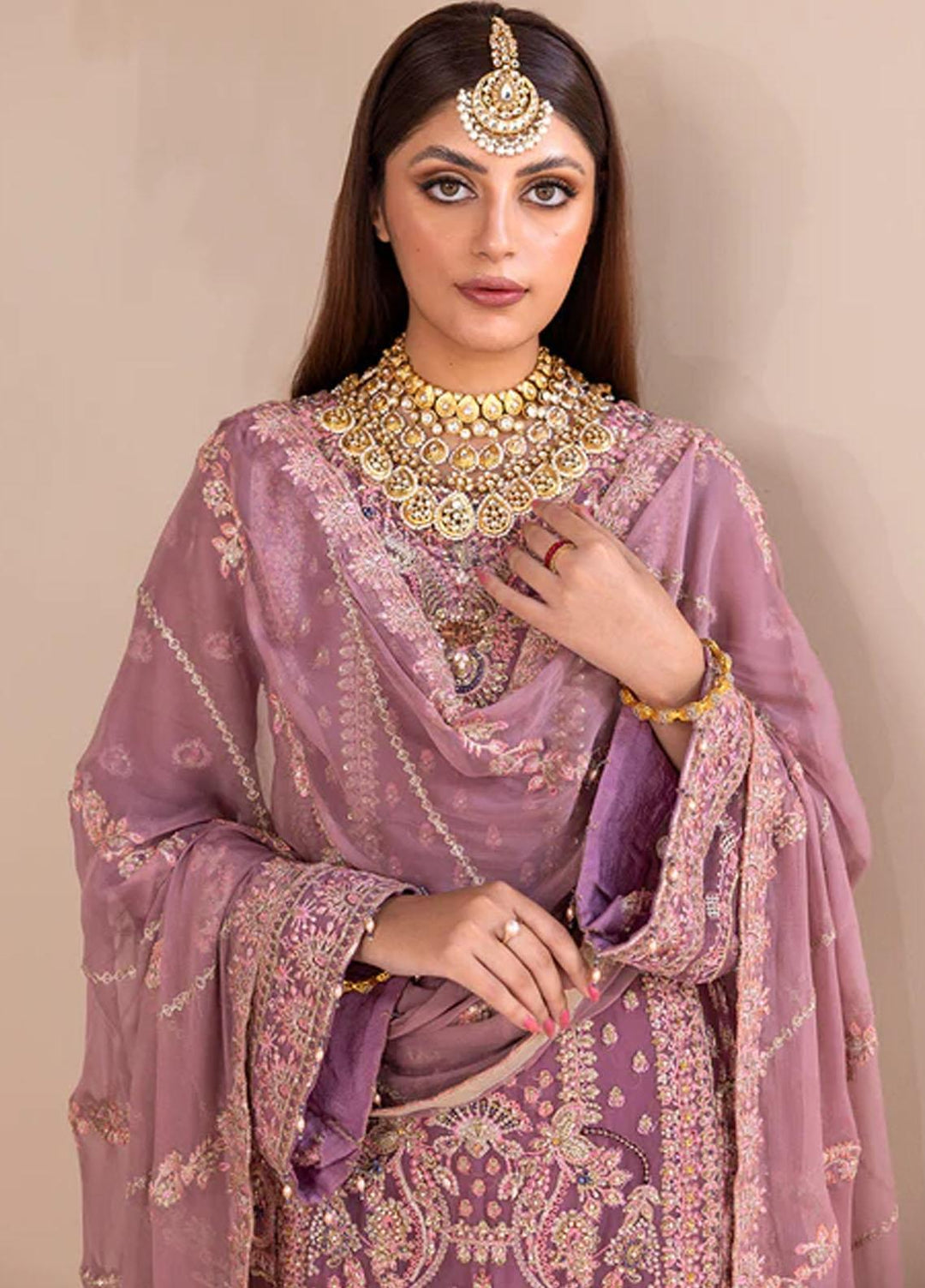 Romansiyyah By Emaan Adeel Embroidered Chiffon Suits Unstitched 3 Piece EA23RS Estelle - Luxury Collection