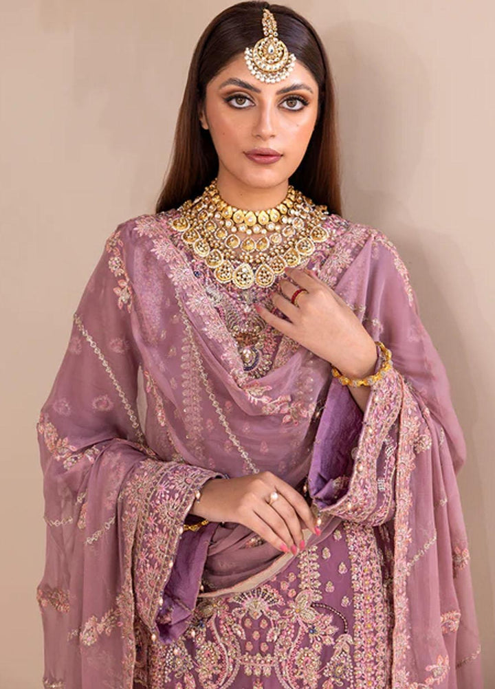 Romansiyyah By Emaan Adeel Embroidered Chiffon Suits Unstitched 3 Piece EA23RS Estelle - Luxury Collection