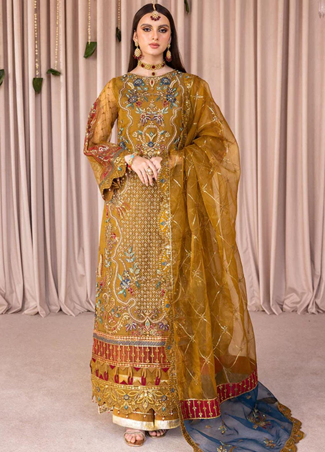 Romansiyyah By Emaan Adeel Embroidered Organza Suits Unstitched 3 Piece EA23RS Misha - Luxury Collection