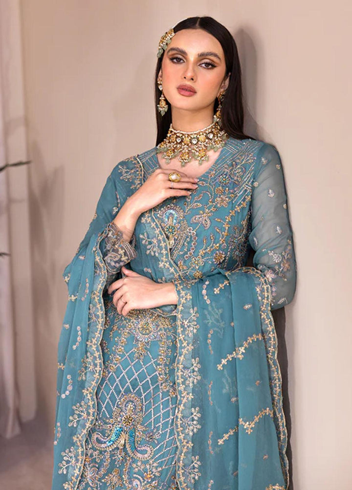 Romansiyyah By Emaan Adeel Embroidered Chiffon Suits Unstitched 3 Piece EA23RS Miyasa - Luxury Collection