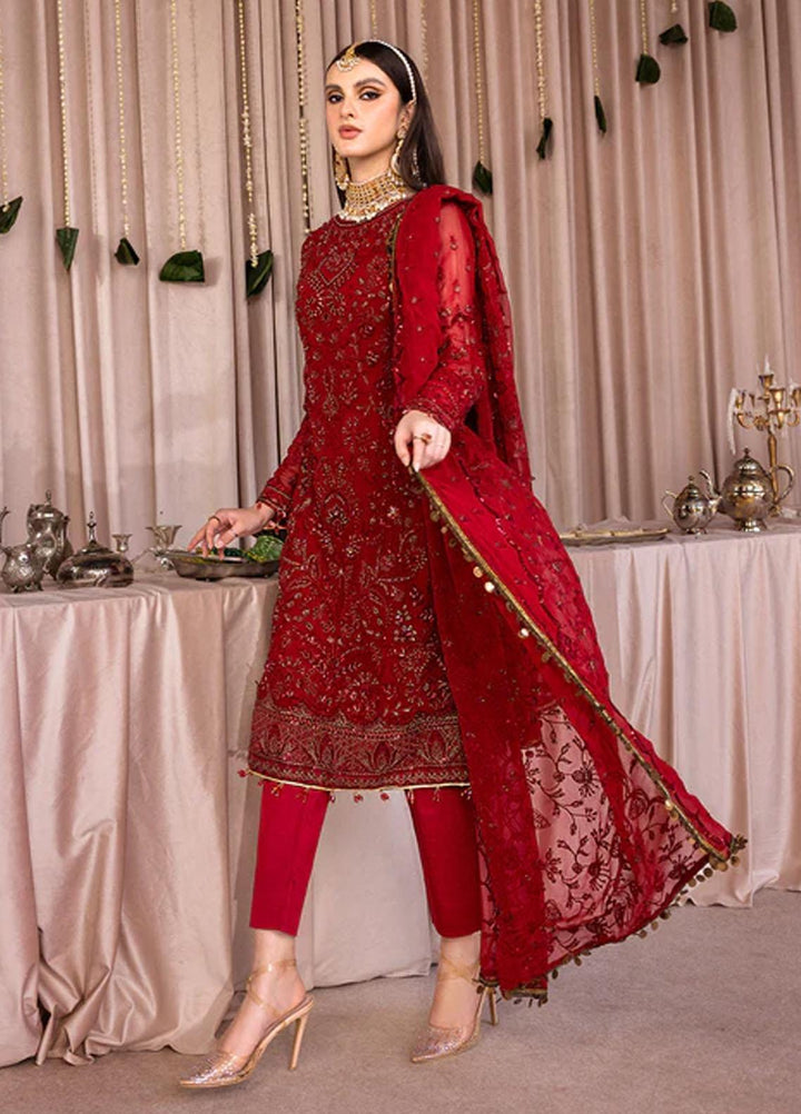 Romansiyyah By Emaan Adeel Embroidered Chiffon Suits Unstitched 3 Piece EA23RS Sarafeen - Luxury Collection