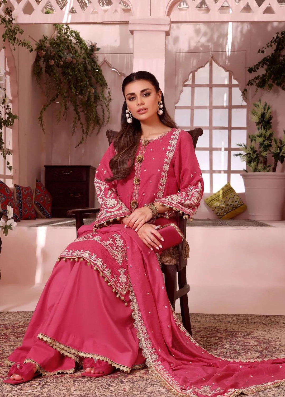 Roohi By Aahang Embroidered Lawn Suits Unstitched 3 Piece ANG23R Ayra - Summer Collection