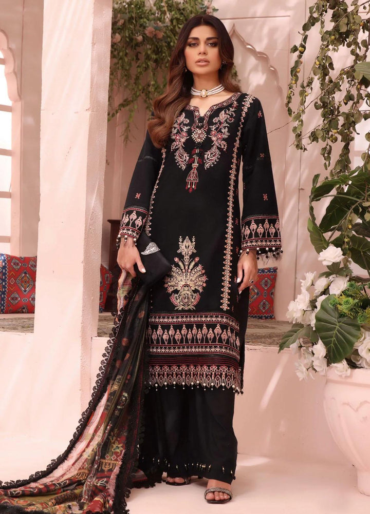 Roohi By Aahang Embroidered Lawn Suits Unstitched 3 Piece ANG23R Leila - Summer Collection