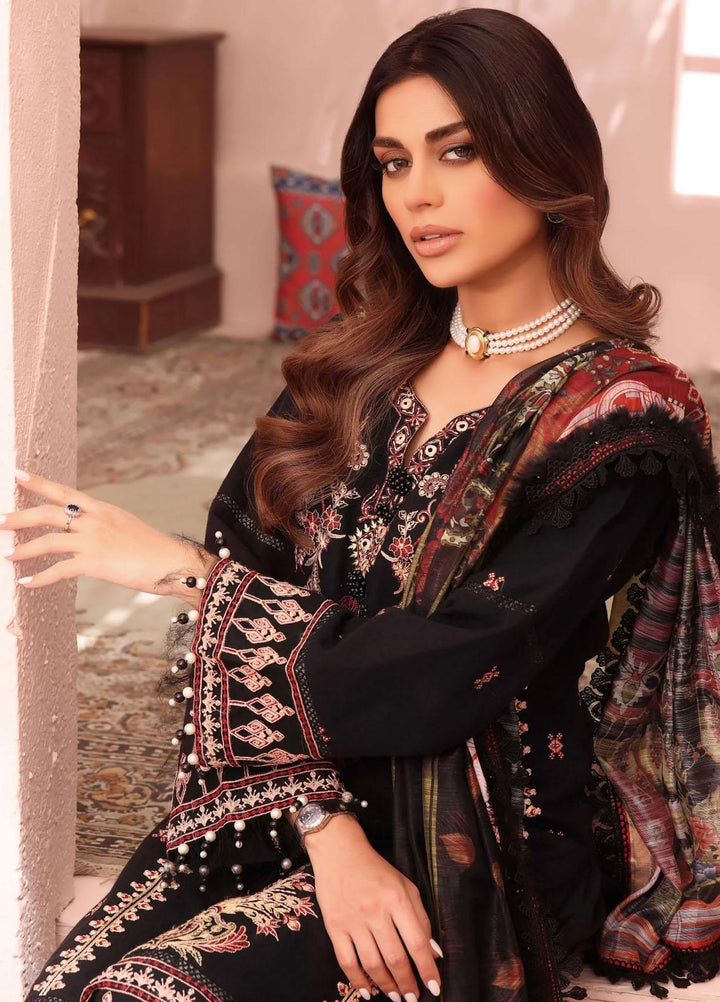 Roohi By Aahang Embroidered Lawn Suits Unstitched 3 Piece ANG23R Leila - Summer Collection