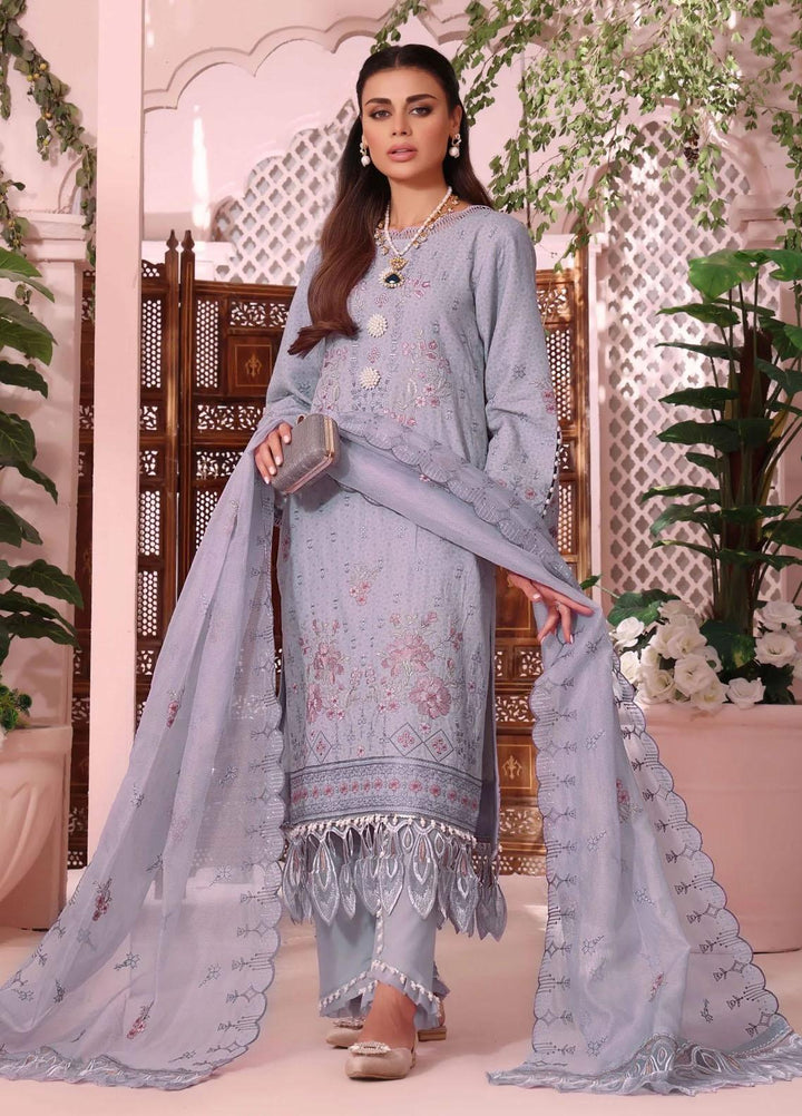 Roohi By Aahang Embroidered Lawn Suits Unstitched 3 Piece ANG23R Laima - Summer Collection