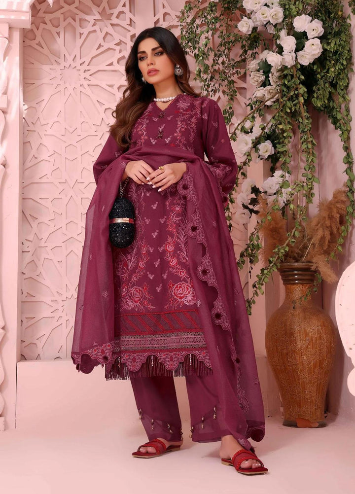 Roohi By Aahang Embroidered Lawn Suits Unstitched 3 Piece ANG23R Sarang - Summer Collection