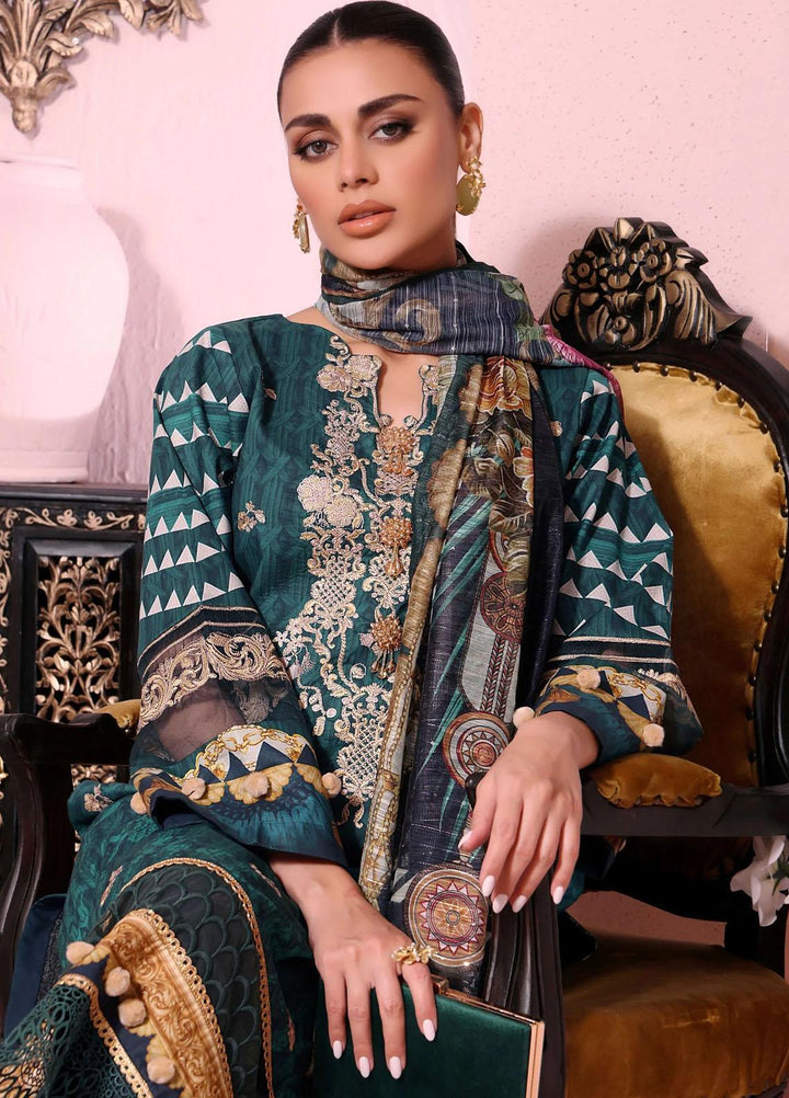 Roohi By Aahang Embroidered Lawn Suits Unstitched 3 Piece ANG23R Zimal - Summer Collection